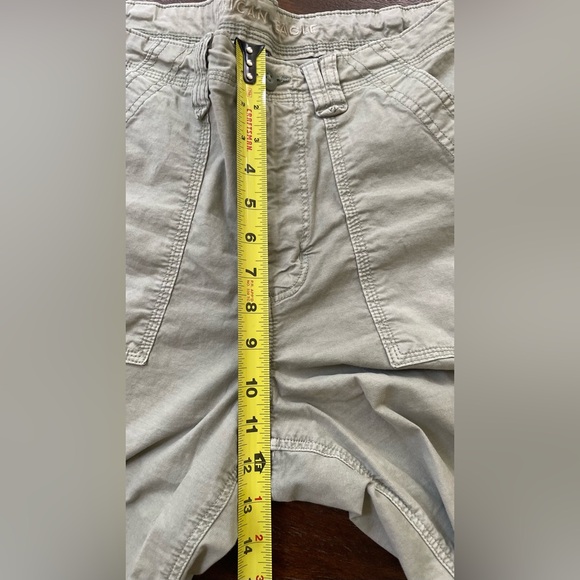 American Eagle Baggy Jogger Cargo Pants Women 12 Stretch Green Utility Wide Leg - Picture 10 of 13